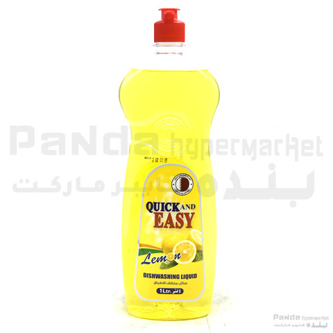 Quick and Easy Dishwashing Liquid Lemon (PET) 1 LTR