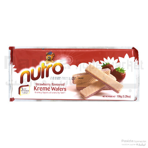 Nutro Strawberry Flav Wafers 150g