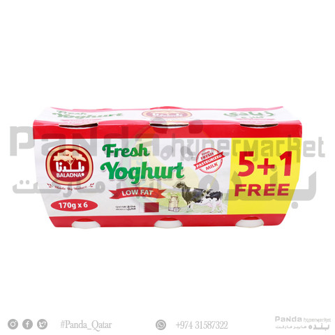 Baladna Yoghu Low Fat 170gm 5+1