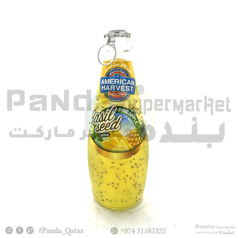 American Harvest Basil Seed Drink 290Ml-Pineapple