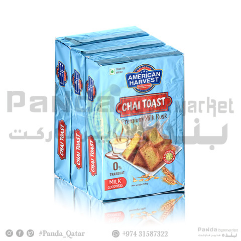 American Harvest Premium Milk Toast Rusk 300gmX3Pcs