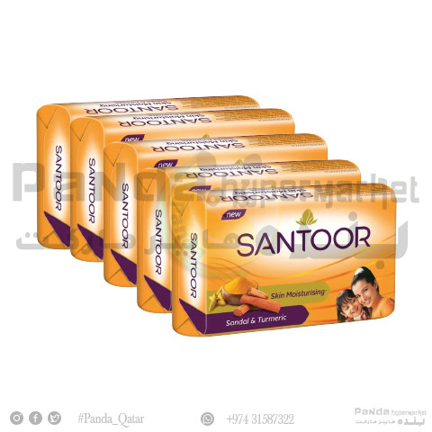 Santoor Soap Total Skin Care 125gmX5Pcs