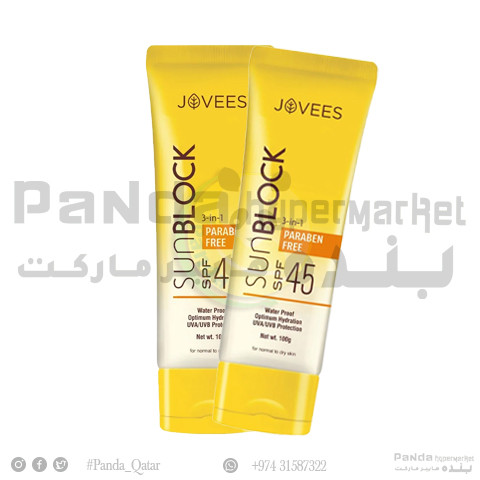 Jovees Sunblock SPF-45 100gmX2Pcs