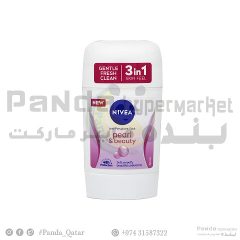 Nivea Deo Stick Fem Pearl & Bty 50Ml Regular