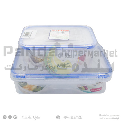 Lunch Box Transparent 950Ml + Storage Box 460Ml Set