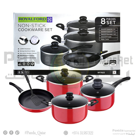 Royal Ford Non Stick Cookware Set 8pcs