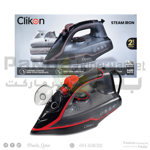 Clikon Steam Iron With Ceramic Soleplate 2200W CK4125