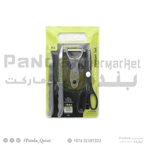 Royal Ford 5Pc Set 2 Knives+Scisor+Peler+Board RF10463