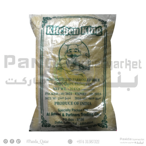 Kitchen King Us Style ParBoiled Rice 20kg