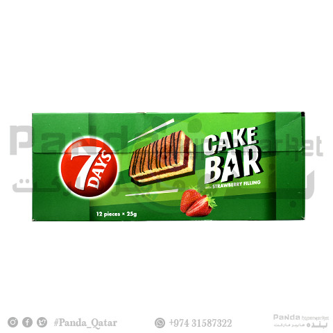 7Days Cake Bar Mini strawberry 25Gmx12