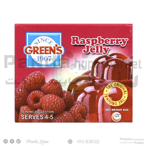 Greens Jelly Raspberry 85Gm