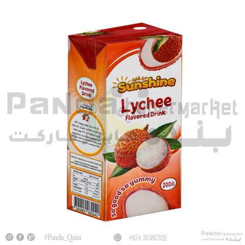 Sunshine Lychee Drink 200mlX6 - Panda.qa