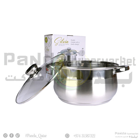 Gitco Steel Casserole With Lid 24cm