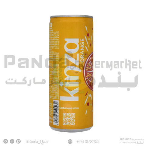 Kinza Orange Carbonated Soft Drink Can 250Ml