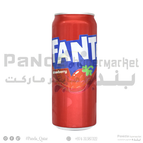 Fanta Straw Sleek Can 330ml