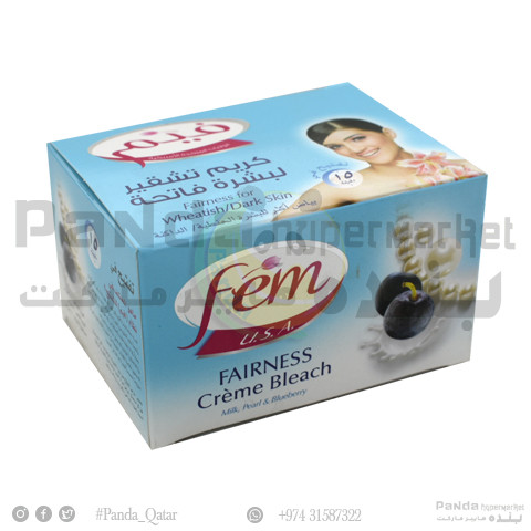 Fem Cream Bleach Milk & Blueberry 100Gm