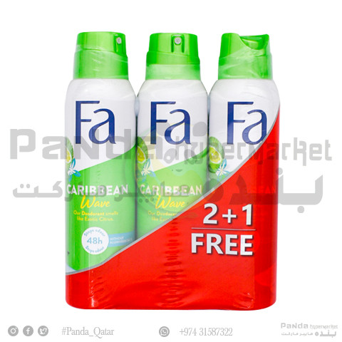 Fa Deo Caribbean Spray 150Ml2+1