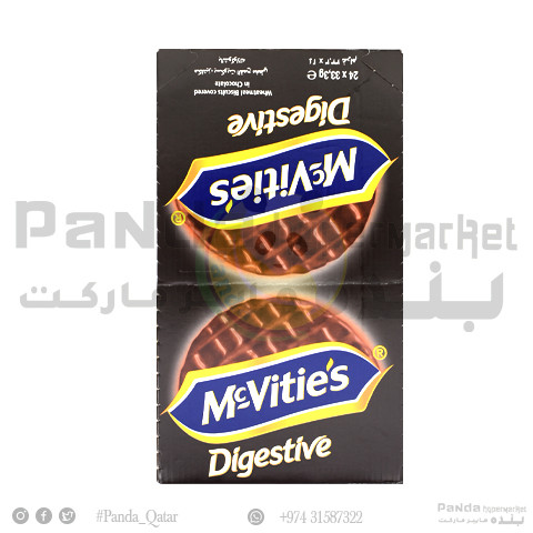 Mc Vities Digestive Dark Choco Biscuit 33.3gmx24
