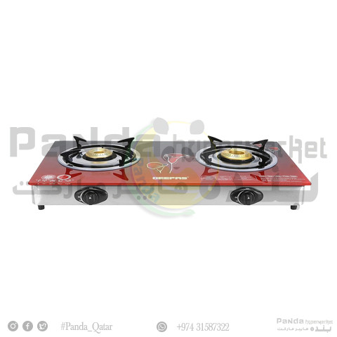 Geepas 2Burner Glass GK56021