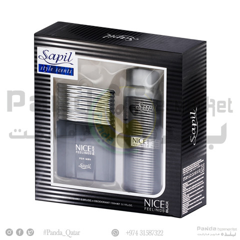 Sapil Nice Feeling Black Edp+Deo-M.75Ml-150Ml