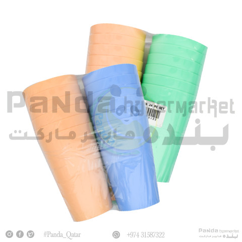 Wadah Plastic Glass 24Pcs Set