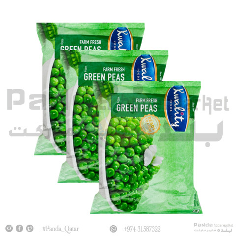 Kwality Green Peas 400Gmx3Pcs