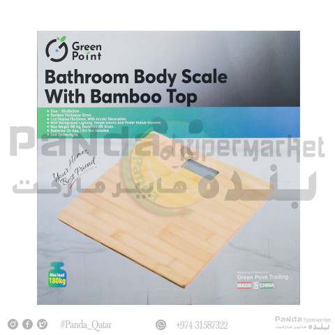 Body Scale With Bamboo Top