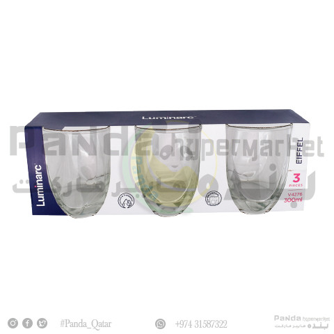 Luminarc Goblet-Eiffel 3Pc Set