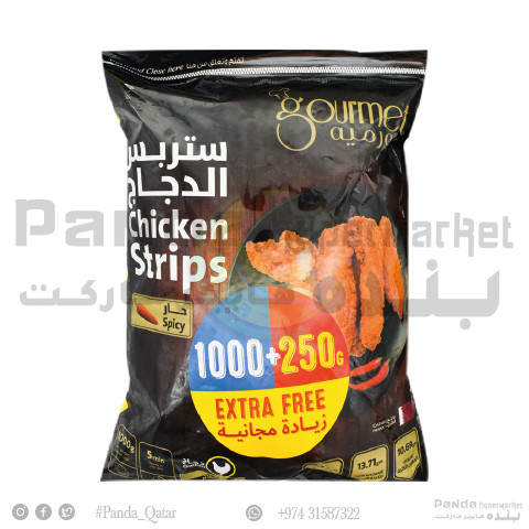 Gourmet Chicken Strips Spicy 1Kg+250Gm