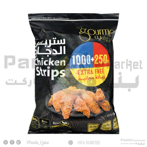 Gourmet Chicken Strips Regular 1Kg+250Gm
