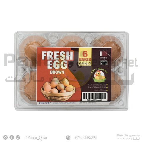 Dunes Fresh Brown Egg 6PC