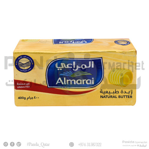 Almarai Butter Unsalted Natural 400Gm