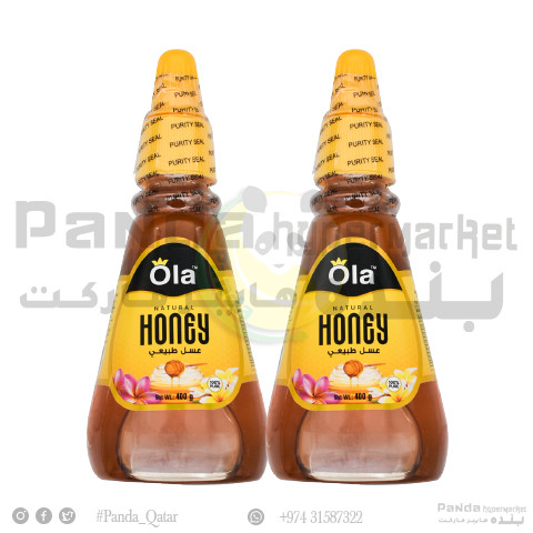 Ola Natural Honey Squeeze Bottle 400GmX2Pcs