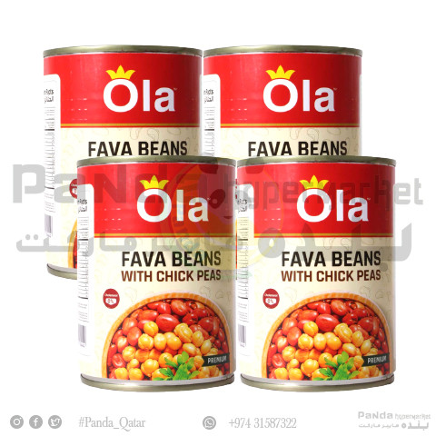 Fava Beans With Chickpeas 400GmX4Pcs