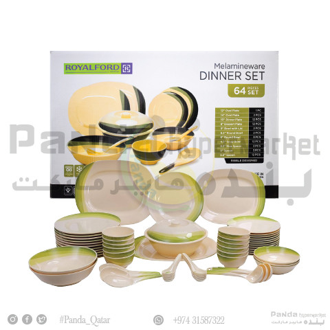 RoyalFord Melamine Dinner Set 64Pcs