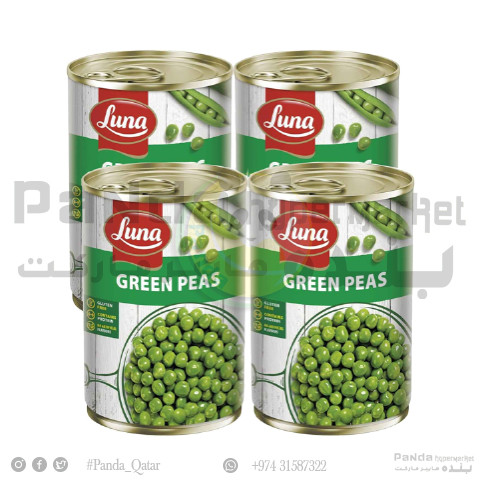 Luna Green Peas 4X380Gm