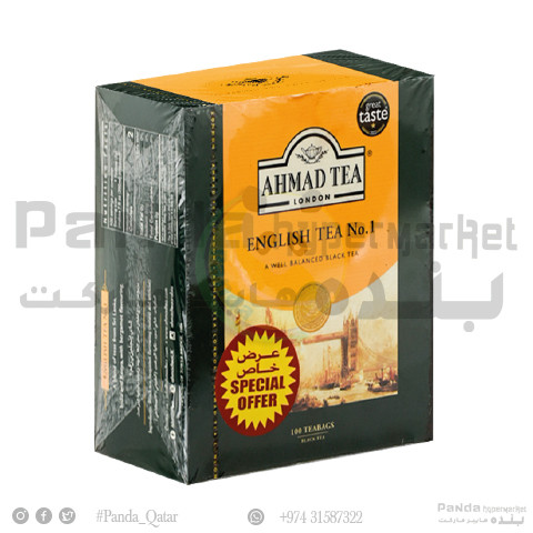 Ahmad TB English Tea N1 2gX100pcs - Panda.qa