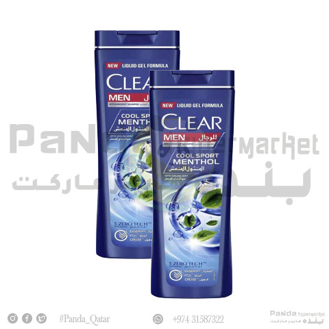 Clear Shampoo Cool Sport Menthol 400MlX2