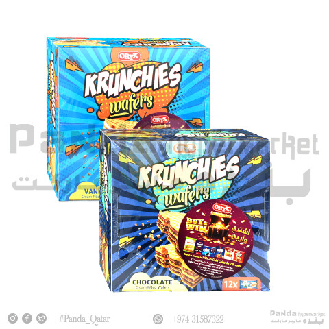Oryx Crunchys Wafer Asstd 12X32Gm