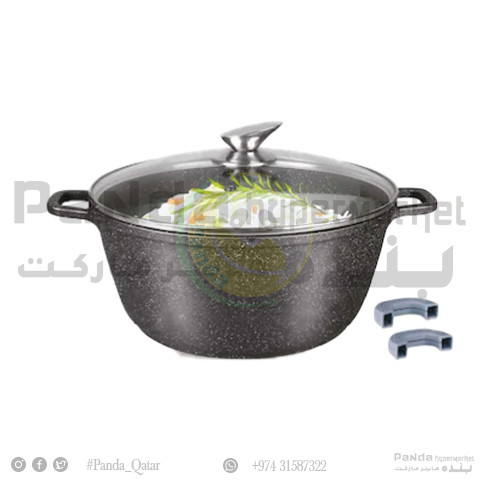 Homeway Marble Casserole 36Cm