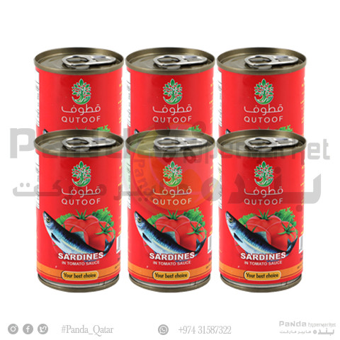 Qutoof Sardines In Tomato Sauce155GmX6Pcs