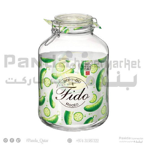 Reg.Fido Vaso Glass Jar 3Ltr