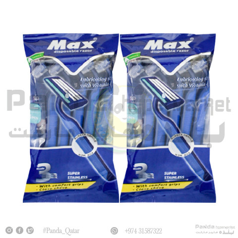 Max Disposable Razor 5+5 Value Pack