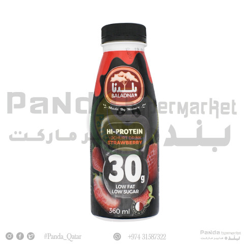 Baladna Hi Pro-Yoghurt Strawberry 360Ml