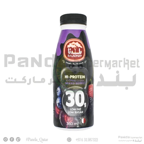 Baladna Hi-Protein Drink Yoghert 360Ml Mix Berry