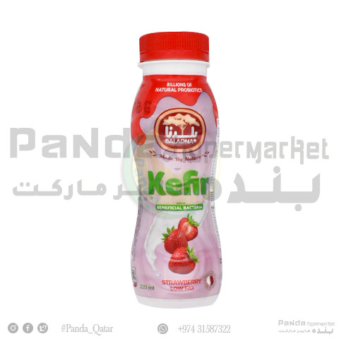 Baladna Kefir Strawberry Low Fat 220ml