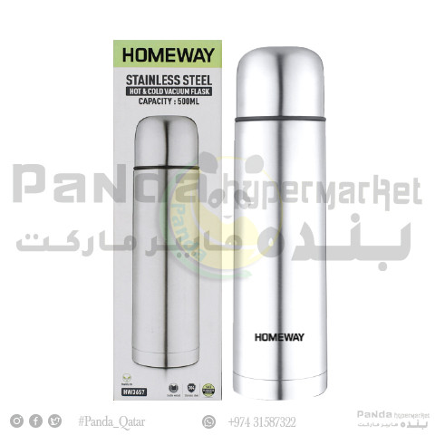 Homeway SteelVaccum Flask500Ml
