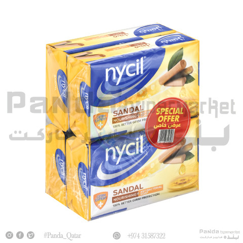 Nycil Sandal  Antibacterial Soap 125GmX4