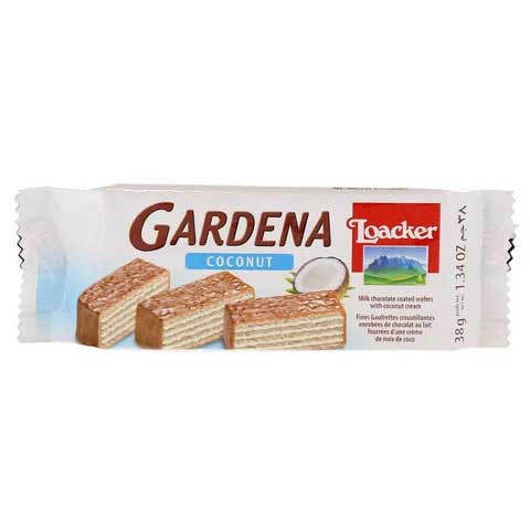 Loacker Gardenia Milk Chocolate Coated Wafers with Coconut Cream 38g