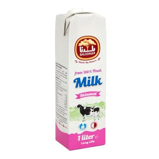 Baladna long life Skimmed  Milk 1L